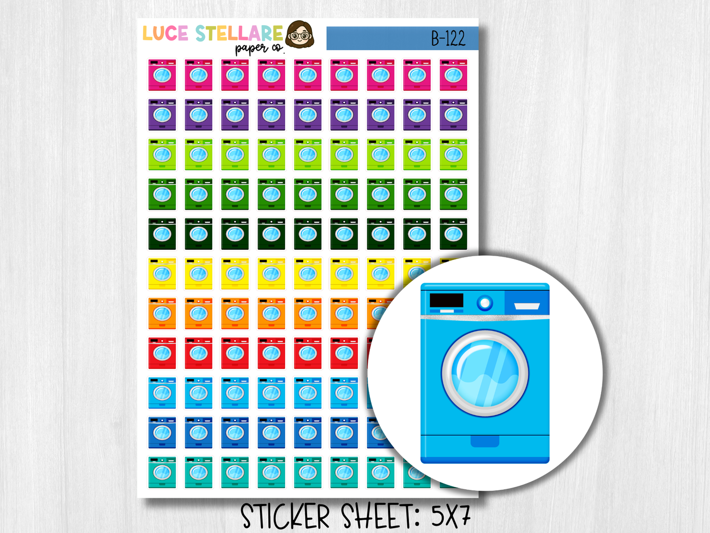 Laundry Planner Stickers / B-122