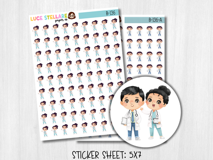 Doctor Planner Stickers / B-136