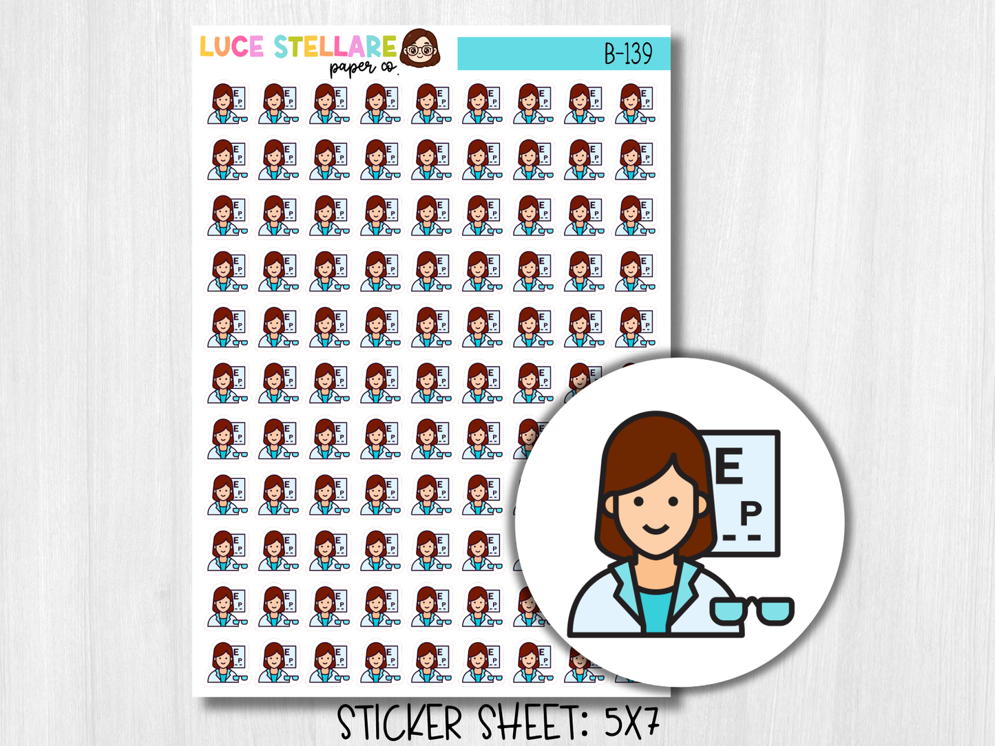 Optometrist Planner Stickers / B-139