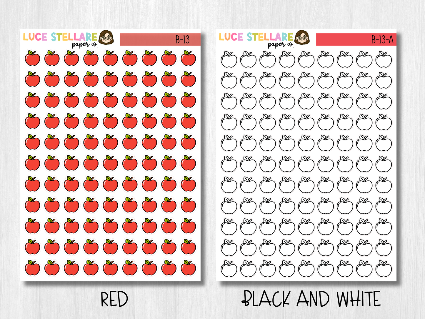 Apple Icon Stickers / B-13