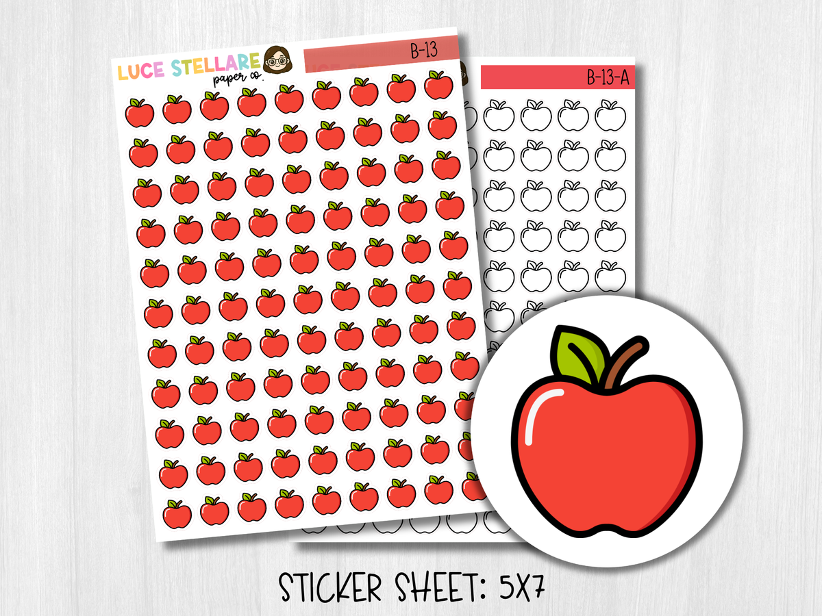 Apple Icon Planner Stickers / B-13