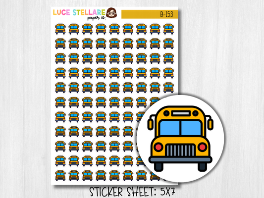 School Bus Planner Stickers / B-153