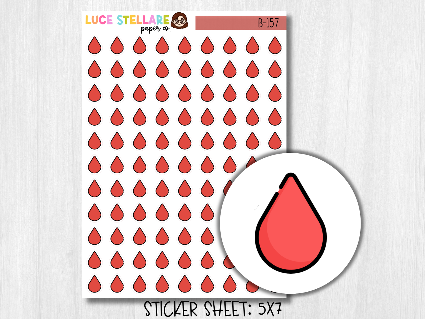 Period Tracker Planner Stickers / B-157