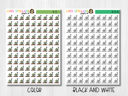 Gardening Planner Stickers / B-15