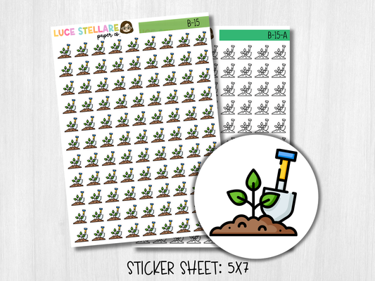 Gardening Planner Stickers / B-15