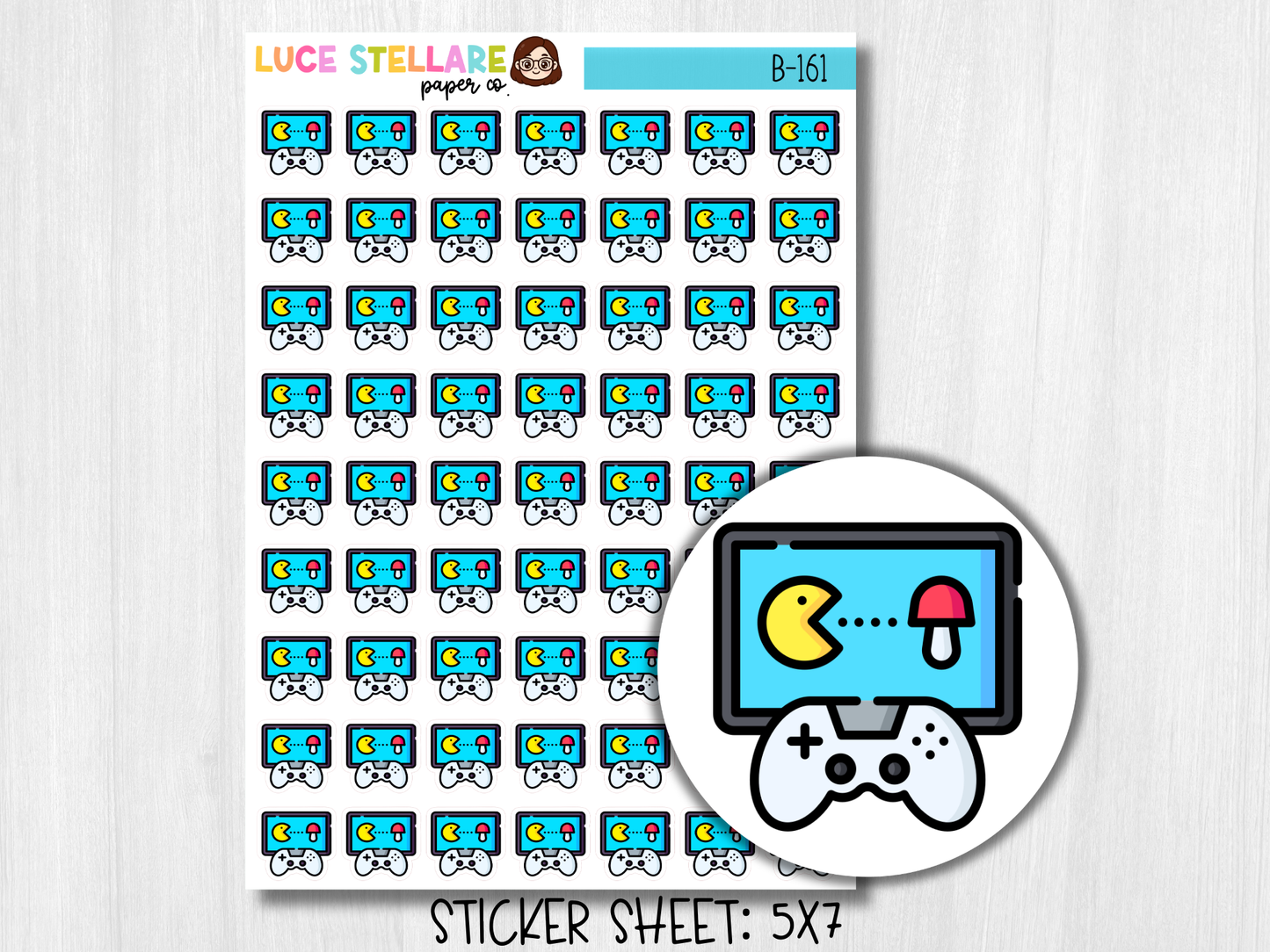 Video Game Planner Stickers / B-161