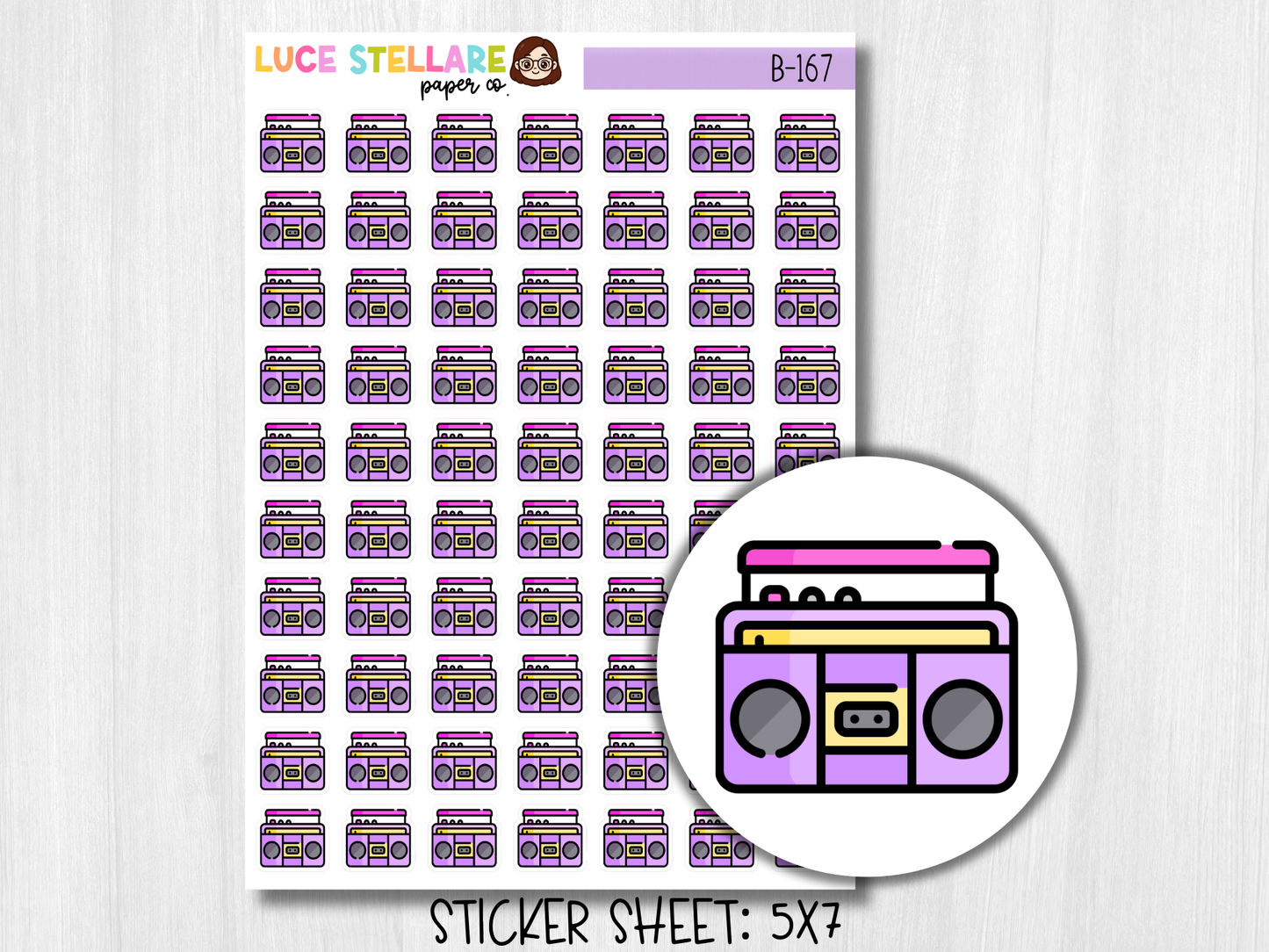 Radio Planner Stickers / B-167