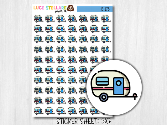 Camper Planner Stickers / B-176