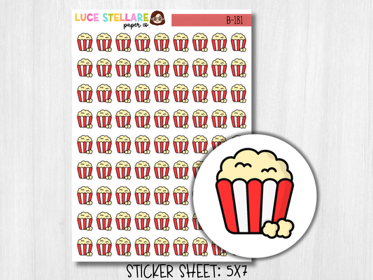 Popcorn Planner Stickers / B-181