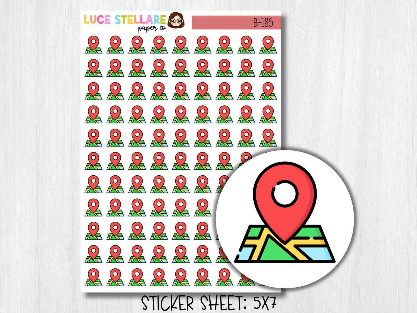 Road Map Planner Stickers / B-185