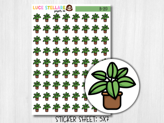 Water Plant Planner Stickers / B-189