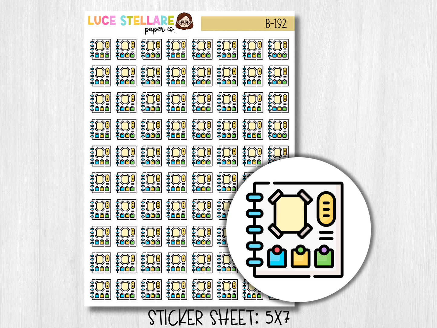 Scrapbook Planner Stickers / B-192