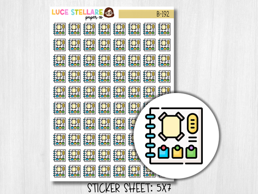 Scrapbook Planner Stickers / B-192