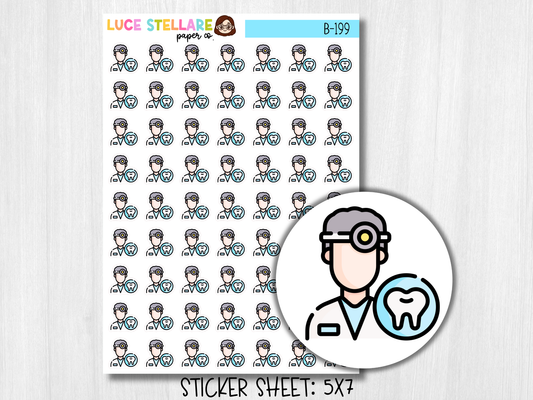 Dentist Planner Stickers / B-199