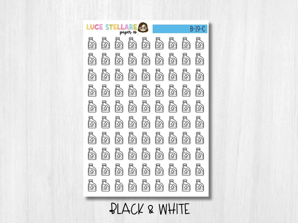 Oil Change Icon Planner Stickers / B-19