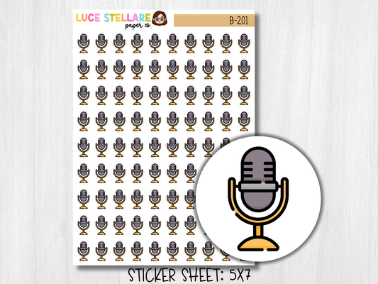 Podcast Planner Stickers / B-201