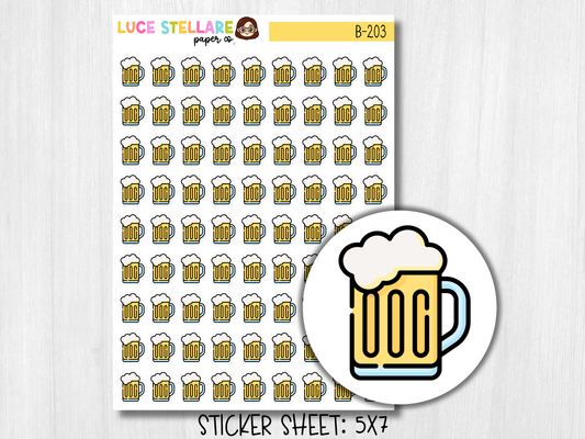 Beer Planner Stickers / B-203