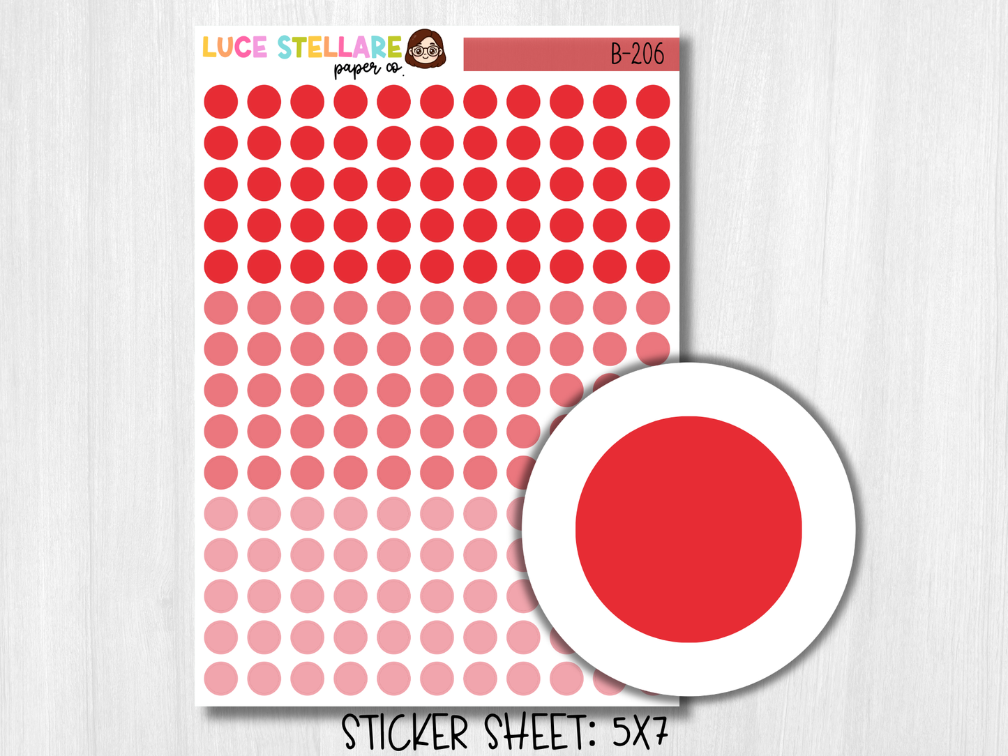 Period Tracker Planner Stickers / B-206