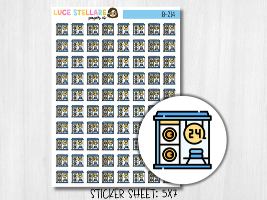 Laundromat Planner Stickers / B-214