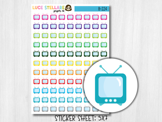 Television Planner Stickers / B-224
