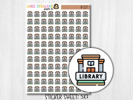 Library Planner Stickers / B-237