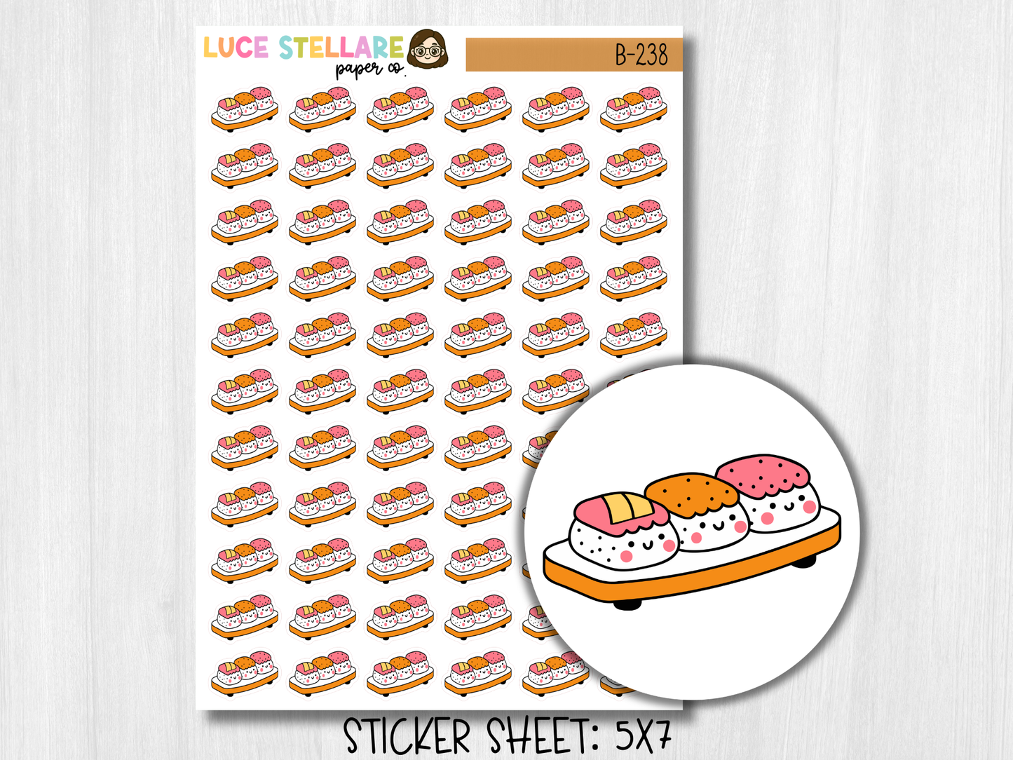 Sushi Planner Stickers / B-238
