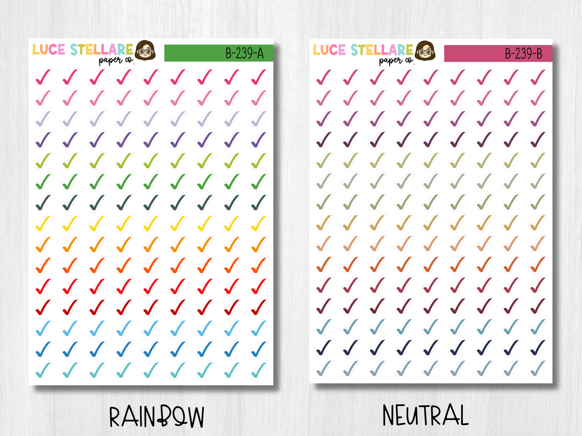 Checkmark Icon Planner Stickers / B-239