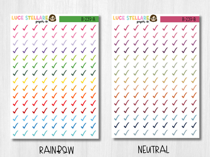 Checkmark Icon Planner Stickers / B-239
