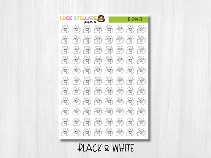 Tissue Box Planner Stickers / Sick Day Planner Stickers /B-244