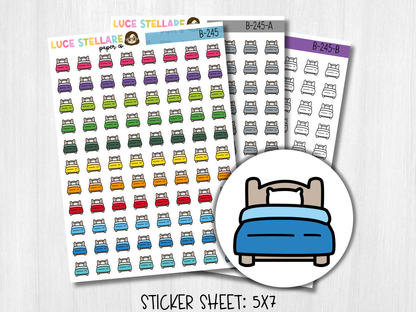 Bed Icon Planner Stickers / B-245