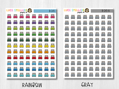 Bed Icon Planner Stickers / B-245