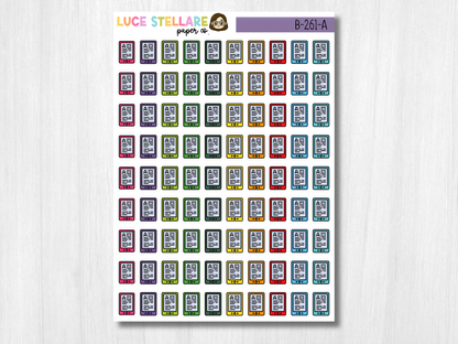 E-reader Planner Stickers / B-261