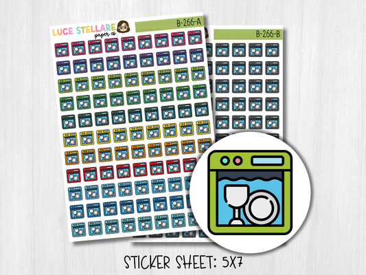 Dishwasher Planner Stickers / B-266