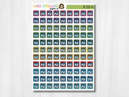Dishwasher Planner Stickers / B-266