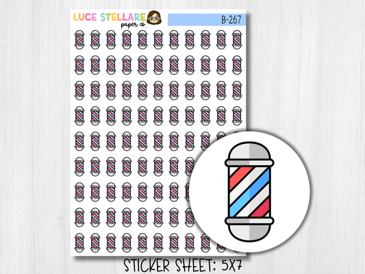 Barber Shop Planner Stickers / B-267
