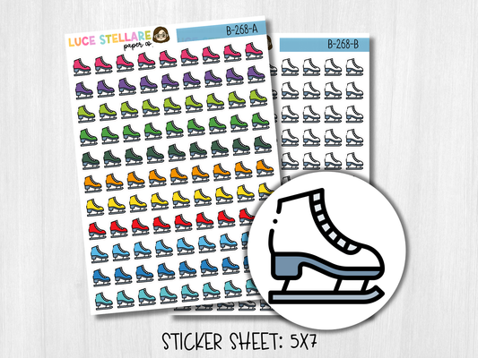 Ice Skates Planner Stickers / B-268