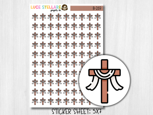 Cross Church Planner Stickers / B-269