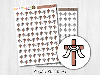 Cross Church Planner Stickers / B-269