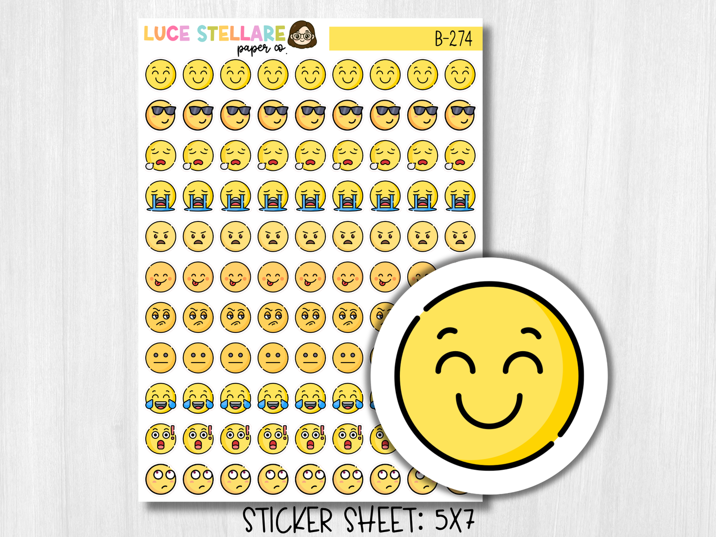 Mood Tracker Planner Stickers / B-274