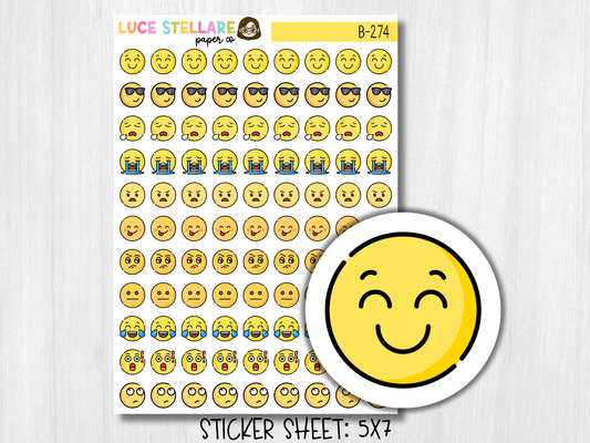 Mood Tracker Planner Stickers / B-274