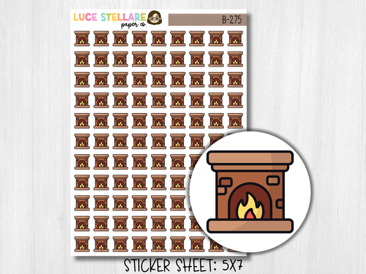 Fireplace Planner Stickers / B-275
