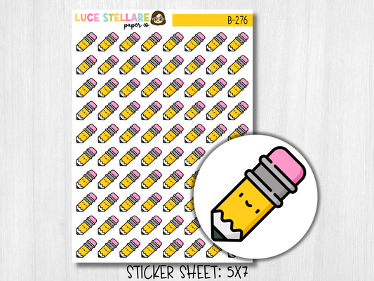 Pencil Planner Stickers / B-276