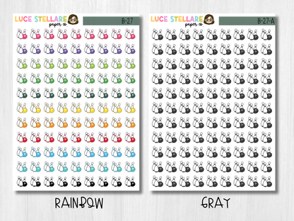 Bowling Planner Stickers /  B-27