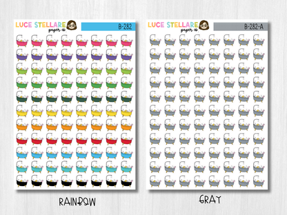 Bathtub Planner Stickers / B-282