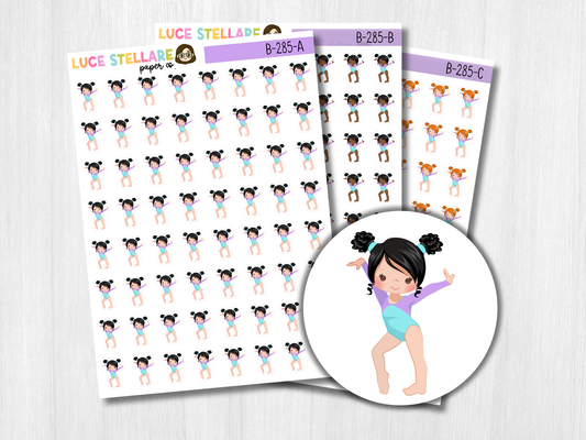 Gymnastics Reminder Planner Stickers / B-285