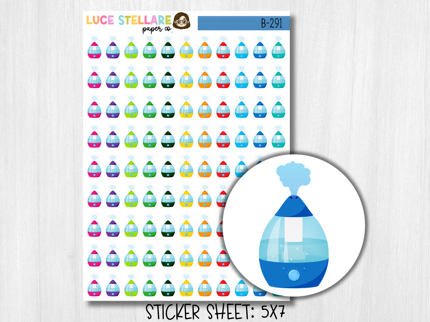 Humidifier Planner Stickers / B-291