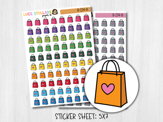 Shopping Bags Planner Stickers / B-294