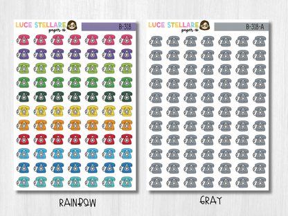 Telephone Planner Stickers / B-318