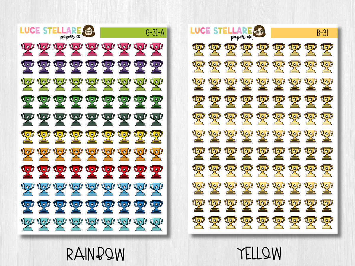 Trophy Icon Planner Stickers / B-31
