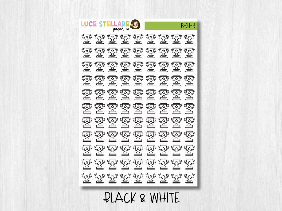 Trophy Icon Planner Stickers / B-31